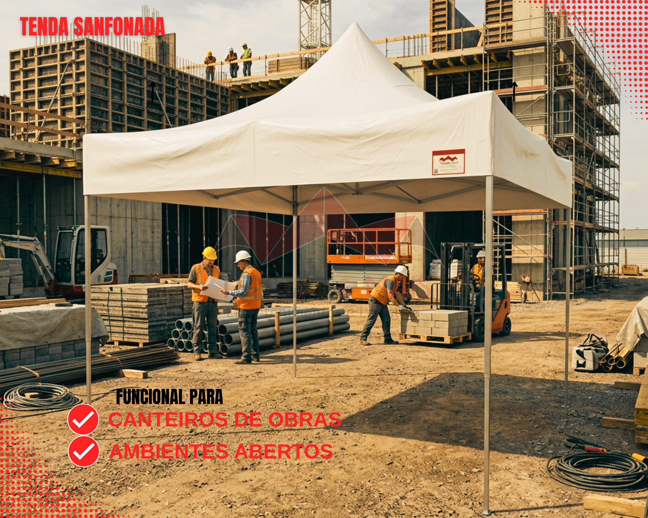 Tenda Sanfonada 3x3_Obras