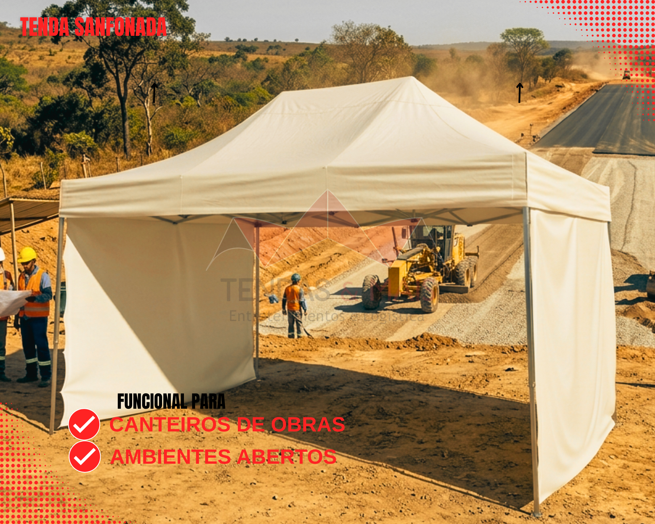 Tenda Sanfonada 3,00 x 4,50_Obras