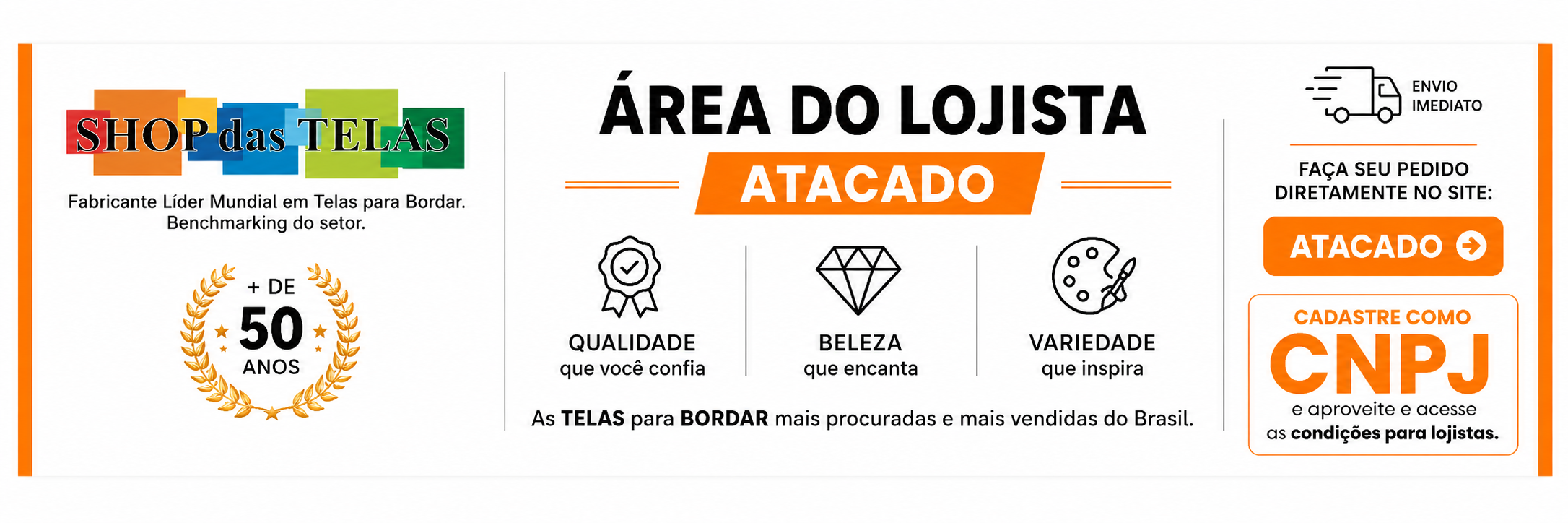 Área do Lojista Atacado - Cadastre como CNPJ